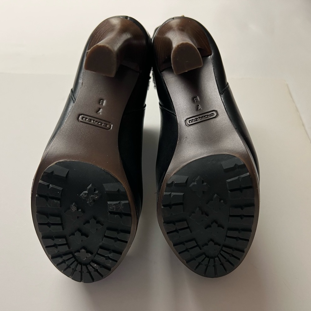 Sold. Coach boots  genuine black leather size 7 - Picture 4 of 8